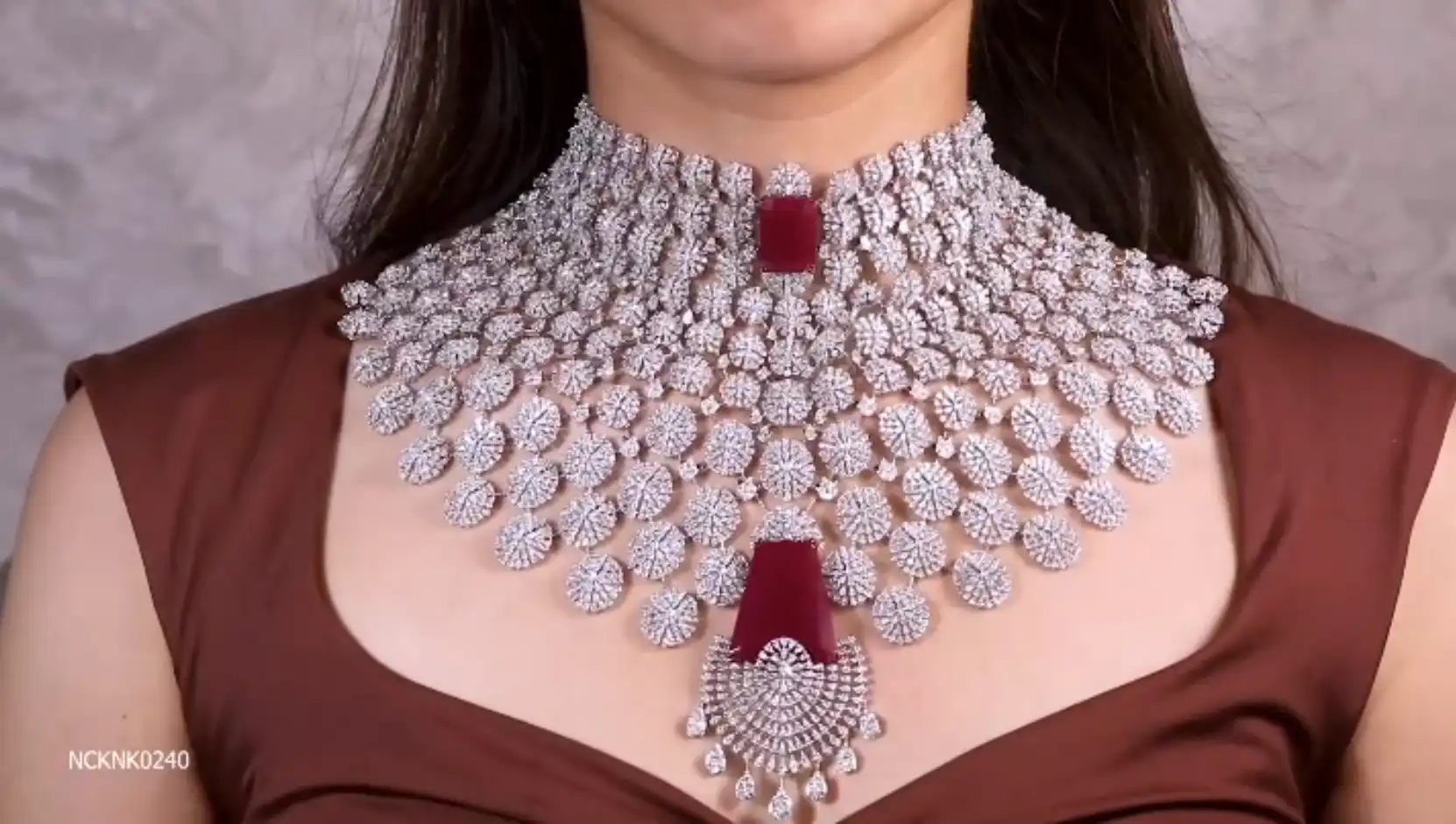 Natural Ruby & Diamond Choker